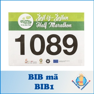 In BIB sự kiện chạy bộ marathon - Mã BIB1 